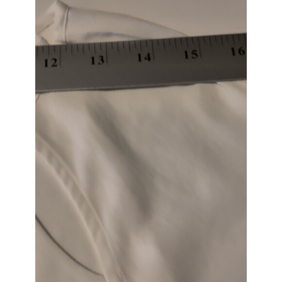 Ro & De Sheer Cut Out White Short Sleeve Top Women's Size Small - Picture 7 of 12